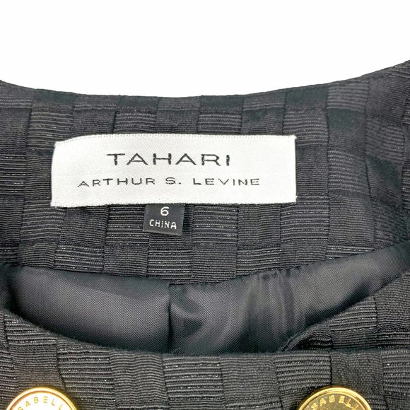 TAHARI Levine DeMarco Emily‎ Juniper Black Double Breasted Jacket - Picture 2 of 12